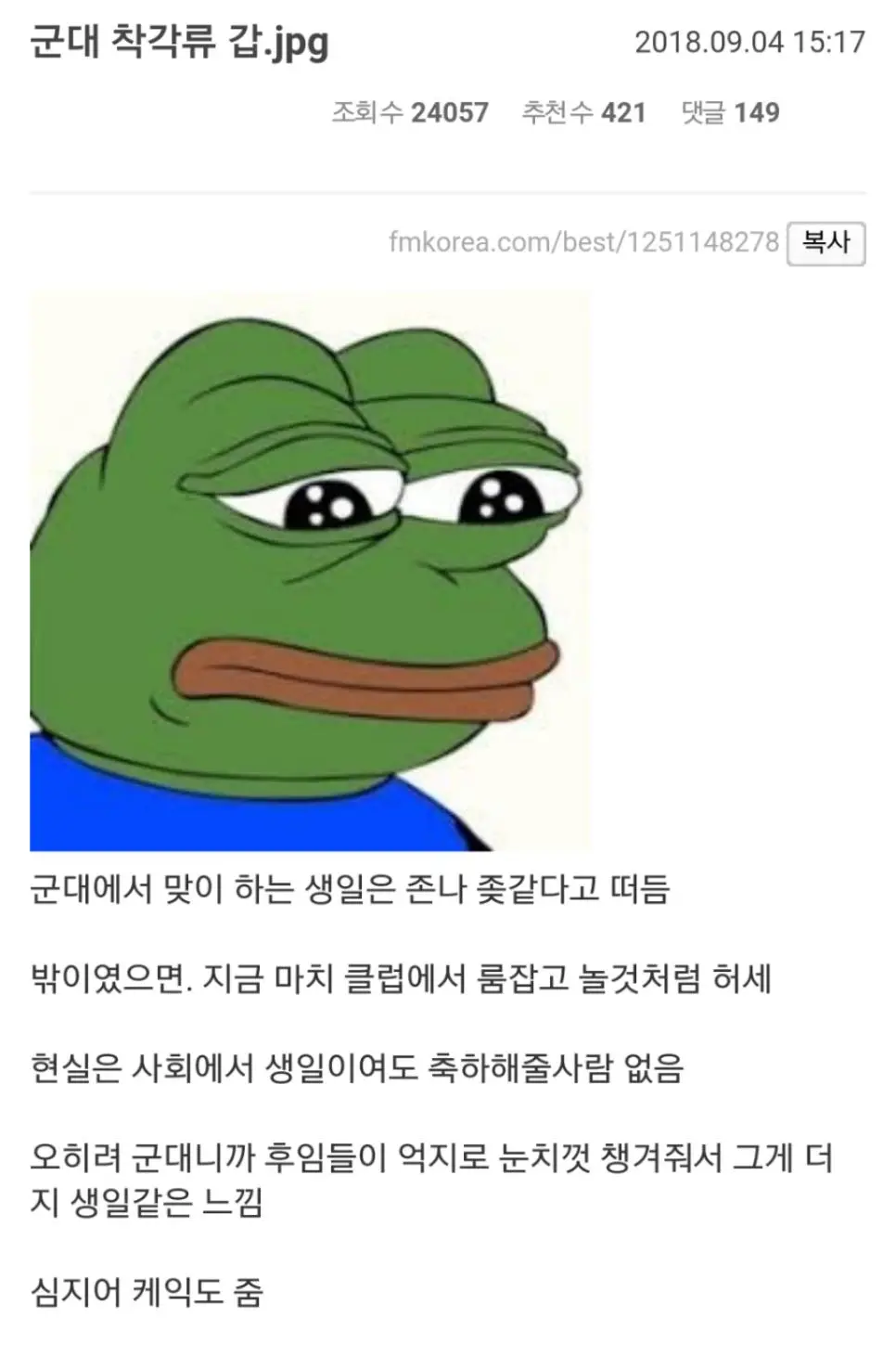 군대 착각류 甲