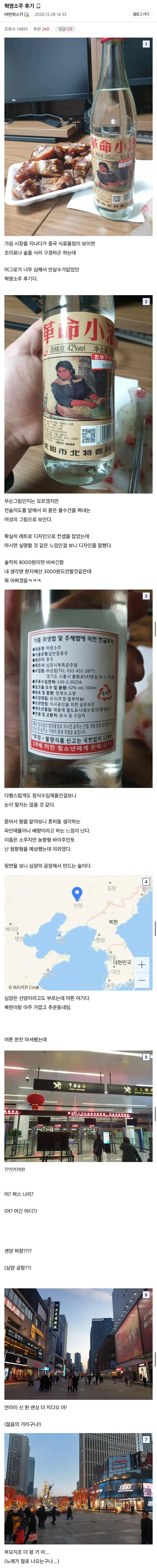 디씨인의 혁명 소주 후기