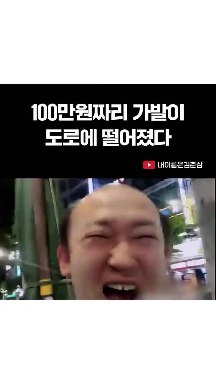 100만원짜리 가발이 도로에 떨어졌다.