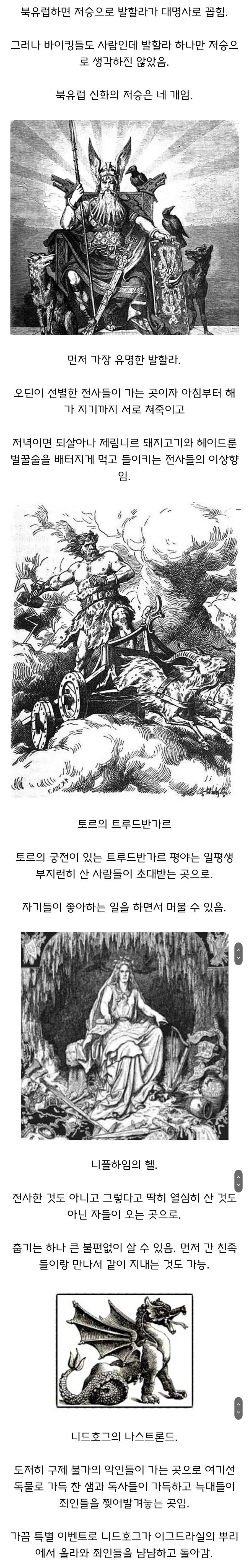 바이킹들이 발할라 입장에 실패하면 가는 곳들