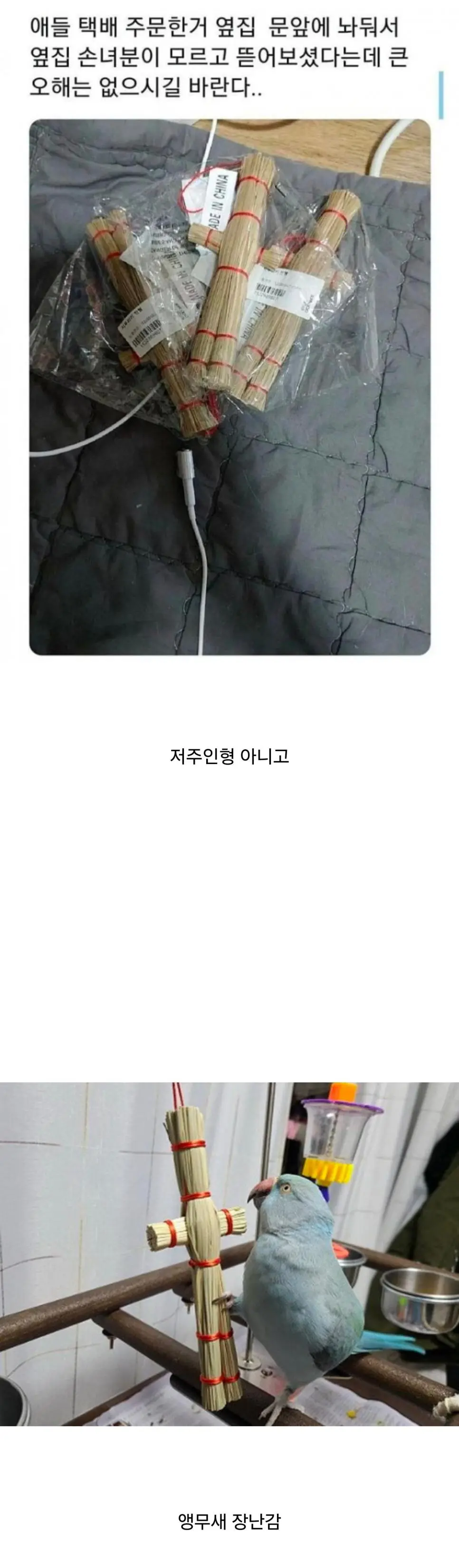 잘못 배송된 섬뜩한 택배