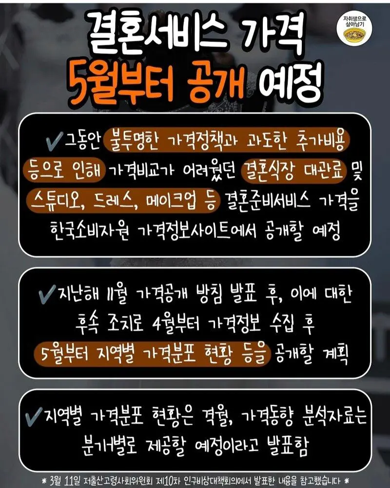 정상화 당해버린 웨딩업계 근황