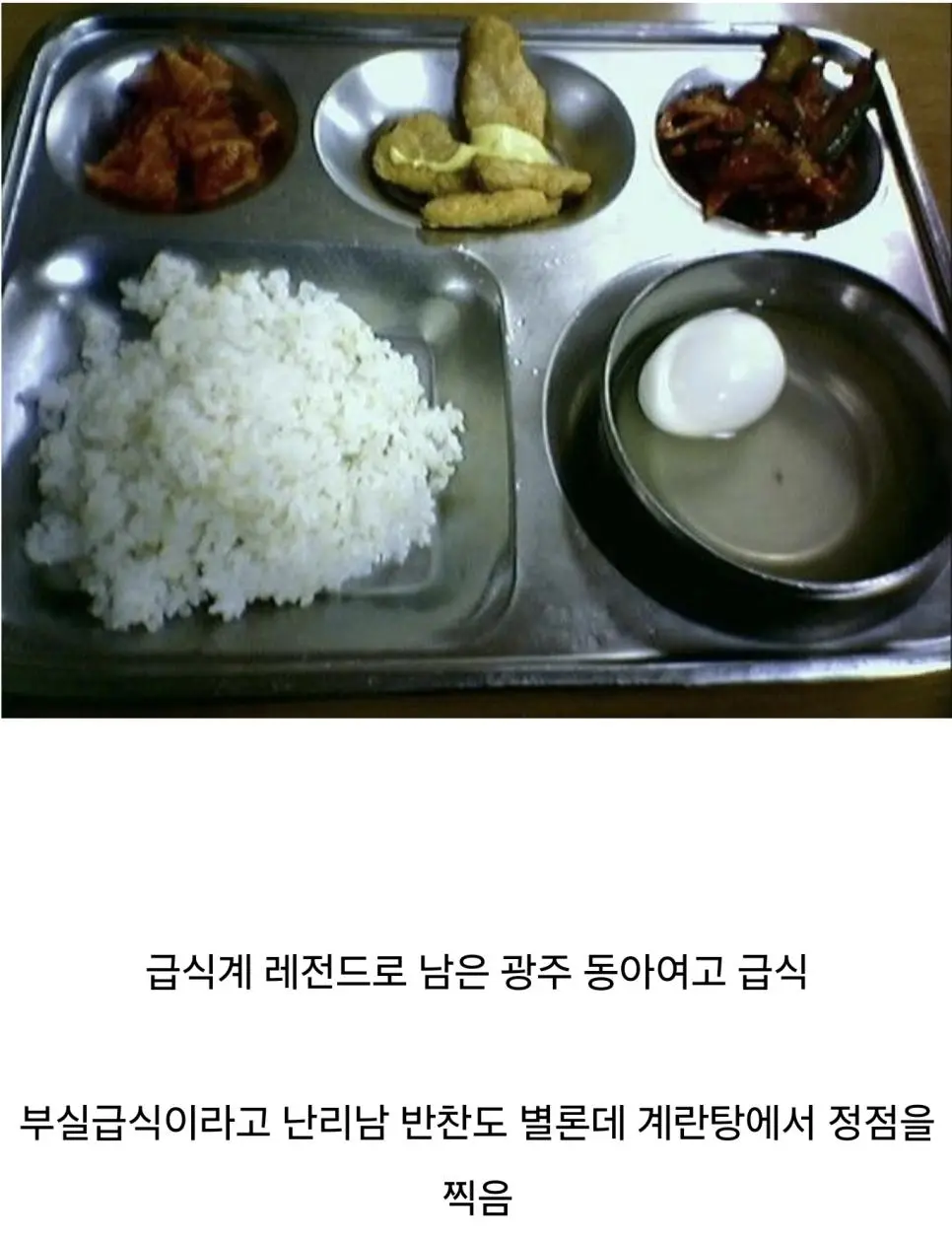 당시 학부모들 빡쳐서 난리나게 만들었던 급식 레전드