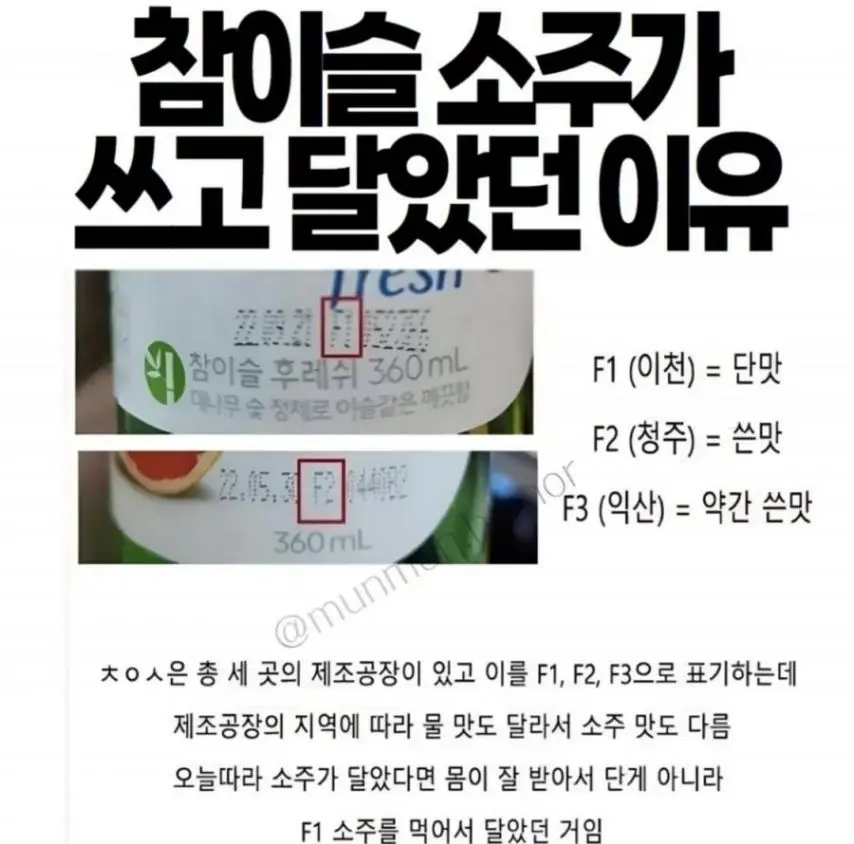 참이슬 소주가 쓰고 단 이유