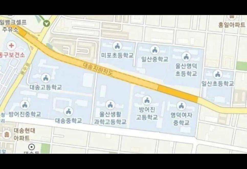 울산의 전설적인 학교 위치 ㄷㄷㄷ