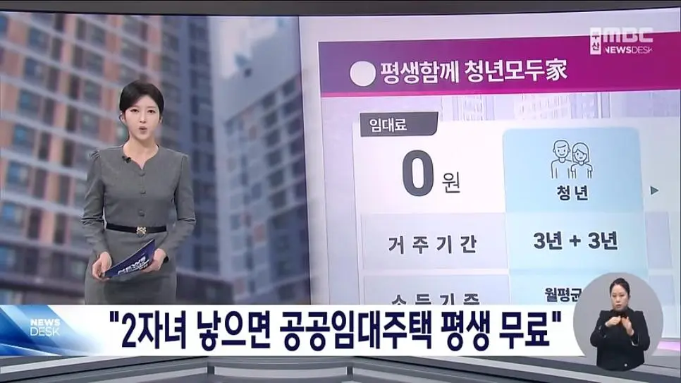 부산 자녀 2명 이상 낳으면 집 평생 무료