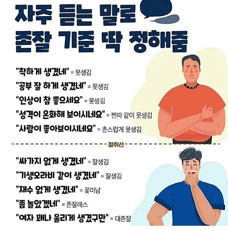 여자가 알려주는 잘생김 기준